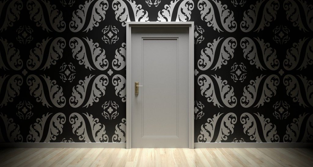 white door