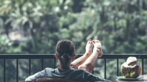 woman relaxing