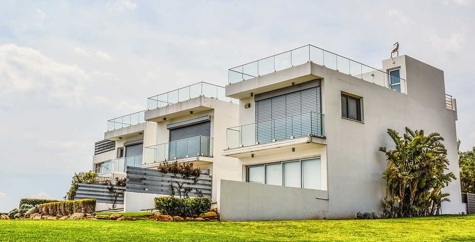 white buildings